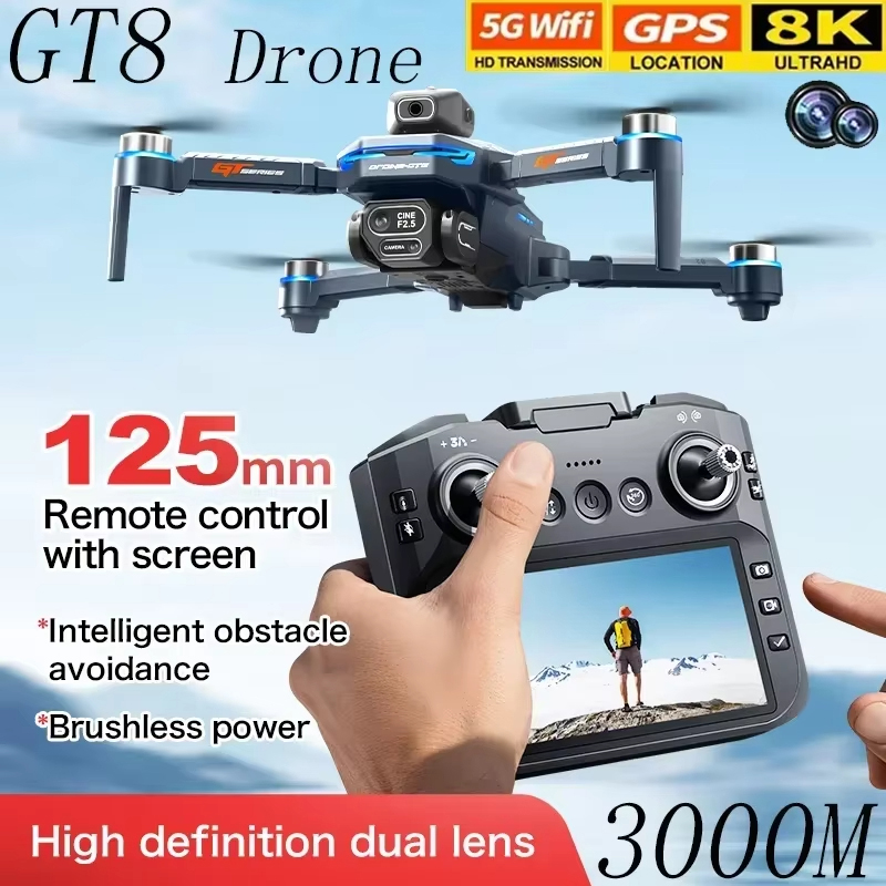 Jjrc Drone X12 - Dron GT8 con Pantalla de 4.3